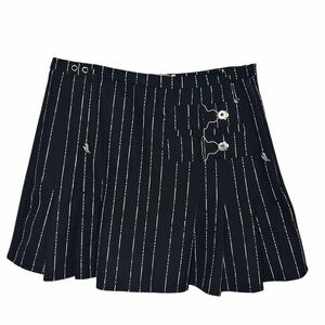 I.AM.GIA Black and White Striped Skirt